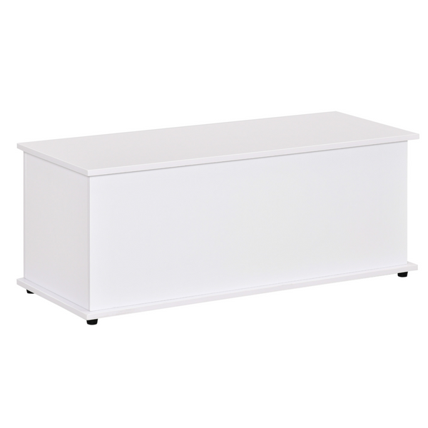 White Wooden Storage Box – Multi-functional Clothes, Toy Chest, Bench Seat, Ottoman, Blanket Trunk with Lid