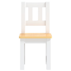 3 Piece Children Table and Chair Set - White & Beige MDF | Perfect for Playtime, Crafts, and Meals