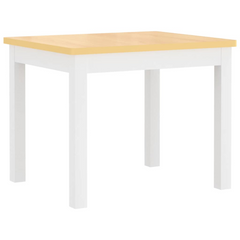 3 Piece Children Table and Chair Set - White & Beige MDF | Perfect for Playtime, Crafts, and Meals