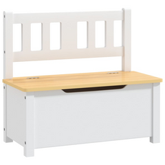 4 Piece Children's Table and Chair Set - White and Beige MDF - Perfect for Play, Crafts, and Study