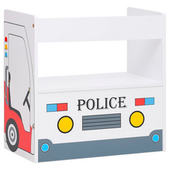 3 Piece Kids Table and Chair Set - Police Car Design MDF