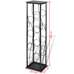 Wine Rack for 8 Bottles Metal - Elegant and Sturdy Wine Storage