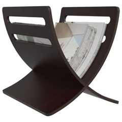 Wooden Magazine Rack Floor Standing Brown - Stylish and Practical Storage Solution