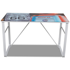 Unique Rectangular Desk | Modern Design, Tempered Glass Surface