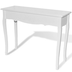 White Dressing Console Table – Elegant & Compact Design for Any Room