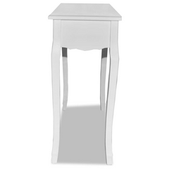 White Dressing Console Table – Elegant & Compact Design for Any Room