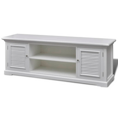 TV Stand White Wood - Elegant, Sturdy and Stylish