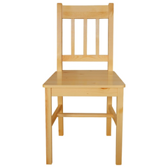 Set of 2 Pinewood Dining Chairs – Natural Finish, Sturdy & Stylish Kitchen Furniture