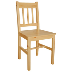 Set of 2 Pinewood Dining Chairs – Natural Finish, Sturdy & Stylish Kitchen Furniture