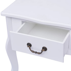 Bedside Cabinets 2 pcs MDF White - Stylish and Versatile