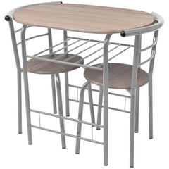 Modern Breakfast Bar Set - Sleek MDF & Sturdy Iron Frame, Ideal for Apartments, Cafés, and Pubs