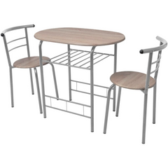 Modern Breakfast Bar Set - Sleek MDF & Sturdy Iron Frame, Ideal for Apartments, Cafés, and Pubs