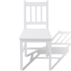 Five Piece Dining Set Pinewood White - High-Quality, Timeless Design