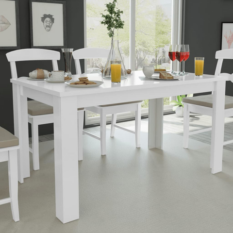 Dining Table 140x80x75 cm White - Elegant and Sturdy | Shop Now