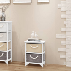 Wooden Bedside Cabinet | Rustic Charm and Ample Storage Space