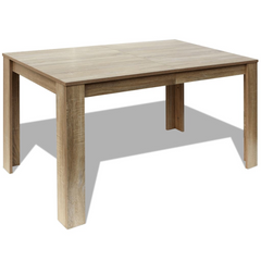 Dining Table 140x80x75 cm Oak - Elegant and Sturdy | Free Shipping