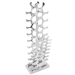 Wine Rack Aluminium Silver 27 Bottles - Store and Organize Your Favourite Wines