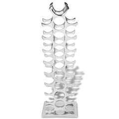 Wine Rack Aluminium Silver 27 Bottles - Store and Organize Your Favourite Wines