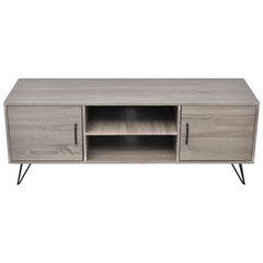 TV Cabinet 120x40x45 cm Grey - Modern Rustic Style, Plenty of Storage Space