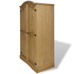 Wardrobe Mexican Pine Corona Range 2 Doors - Rustic Charm for Your Bedroom | vidaXL.com