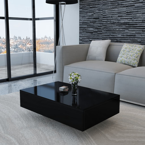 Coffee Table High Gloss Black - Modern and Elegant Design