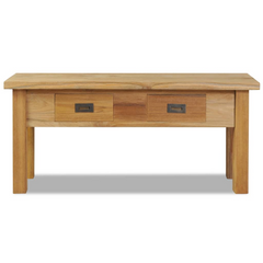 Colonial-Style Hall Bench - Solid Teak, Multi-Functional with Ample Storage, 90x30x40 cm