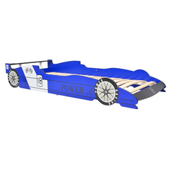 Children's Race Car Bed 90x200 cm Blue | Affordable and Fun Bed for Kids