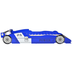 Children's Race Car Bed 90x200 cm Blue | Affordable and Fun Bed for Kids