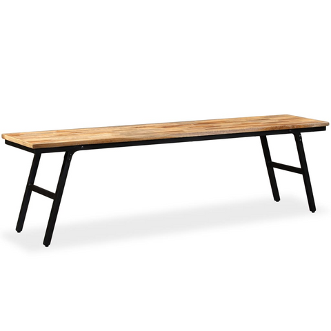 Bench Reclaimed Teak and Steel 160x35x45 cm