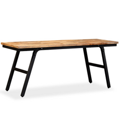 Bench Reclaimed Teak and Steel 110x35x45 cm