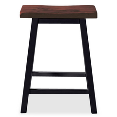 3-Piece Bar Set - Classic Black MDF & Rubberwood - Ergonomically Designed with Storage Shelves