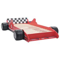 Children's Race Car Bed 90x200 cm Red – Fun & Safe Sleep Solution for Kids