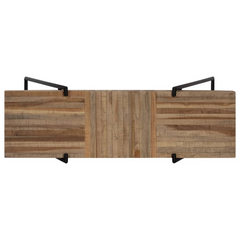 Console Table Reclaimed Teak - Stylish Industrial Design - 120x35x81 cm