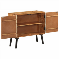 Rustic Sideboard | Solid Mango Wood | 85x30x75 cm | Ample Storage & Unique Design