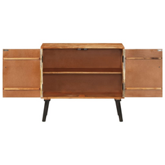 Rustic Sideboard | Solid Mango Wood | 85x30x75 cm | Ample Storage & Unique Design