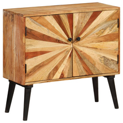 Rustic Sideboard | Solid Mango Wood | 85x30x75 cm | Ample Storage & Unique Design