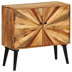 Rustic Sideboard | Solid Mango Wood | 85x30x75 cm | Ample Storage & Unique Design