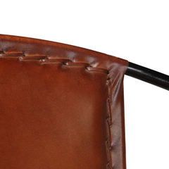 Classic Brown Real Leather Chair – Luxurious Design & Unmatched Comfort