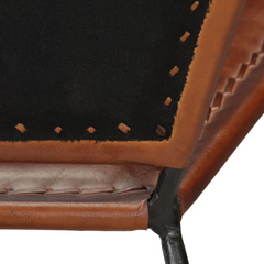 Classic Brown Real Leather Chair – Luxurious Design & Unmatched Comfort