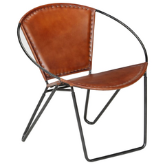 Classic Brown Real Leather Chair – Luxurious Design & Unmatched Comfort