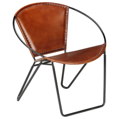 Classic Brown Real Leather Chair – Luxurious Design & Unmatched Comfort