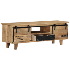 TV Cabinet 120x30x40 cm Solid Mango Wood - Stylish and Durable