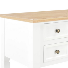 Writing Desk White 109.5x45x77.5 cm Wood - Elegant and Functional