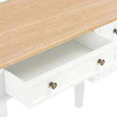 Writing Desk White 109.5x45x77.5 cm Wood - Elegant and Functional