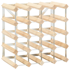 Solid Pinewood Wine Rack | Holds 20 Bottles | Rustic Charm & Durable Design