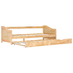 Multi-functional Pull-out Sofa Bed Frame - Pinewood, No Mattress, 90x200 cm