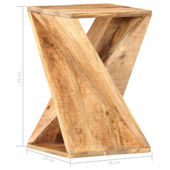 Side Table 35x35x55 cm Solid Mango Wood