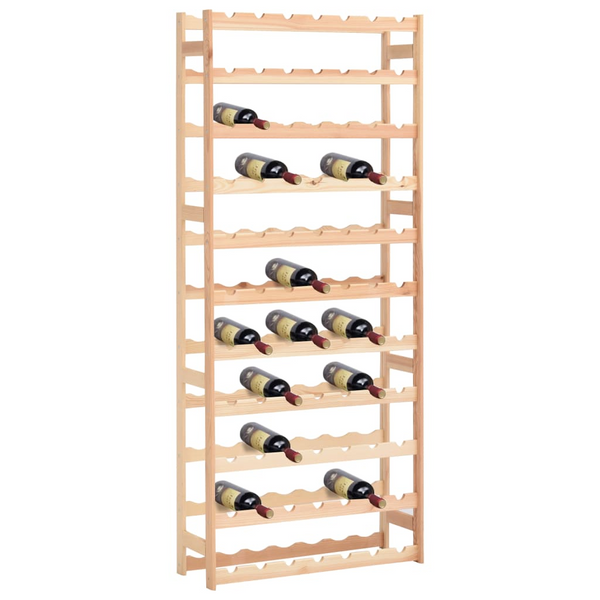 Wine Rack for 77 Bottles Pine - Store and Display Your Wine in Style