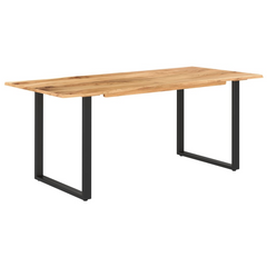 Dining Table 180x90x76 cm Solid Acacia Wood - Industrial and Rustic Style