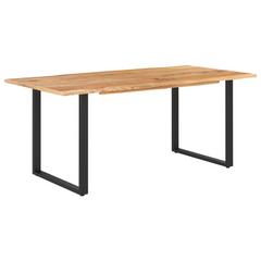 Dining Table 180x90x76 cm Solid Acacia Wood - Industrial and Rustic Style